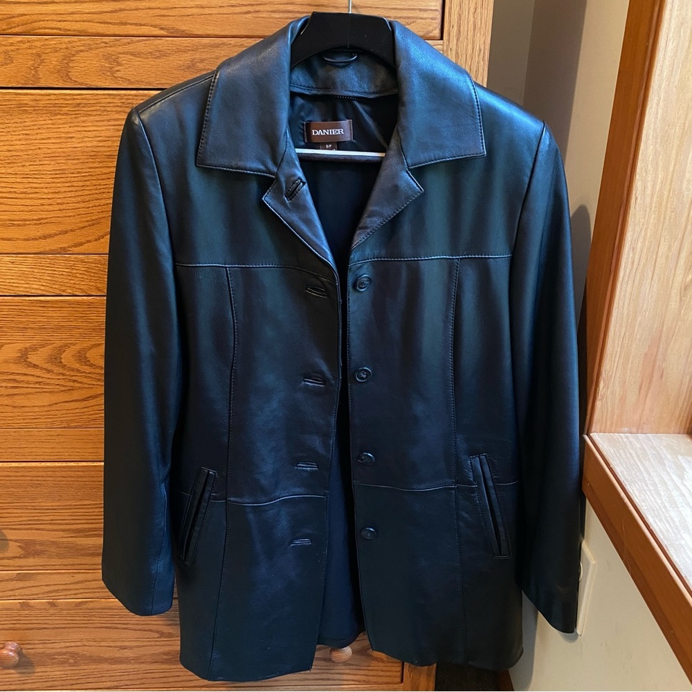 Danier size S leather coat